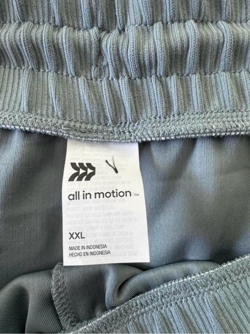 All In Motion High Rise Ribbed Pants Size XXL - Picture 6 of 7